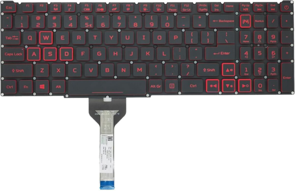 Laptop Keyboard for Acer Nitro 5 AN515-55, AN515-56, AN515-57, AN515-58, AN515-45,AN517-52 Backlight With Red Key
