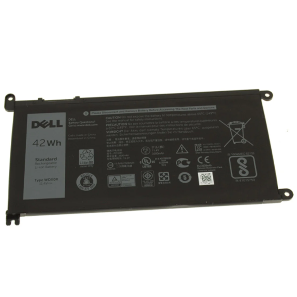 Dell Original WDX0R 3500mAh 11.4V 42WHR 3-Cell Replacement Laptop Battery for Inspiron 14 7460 7472